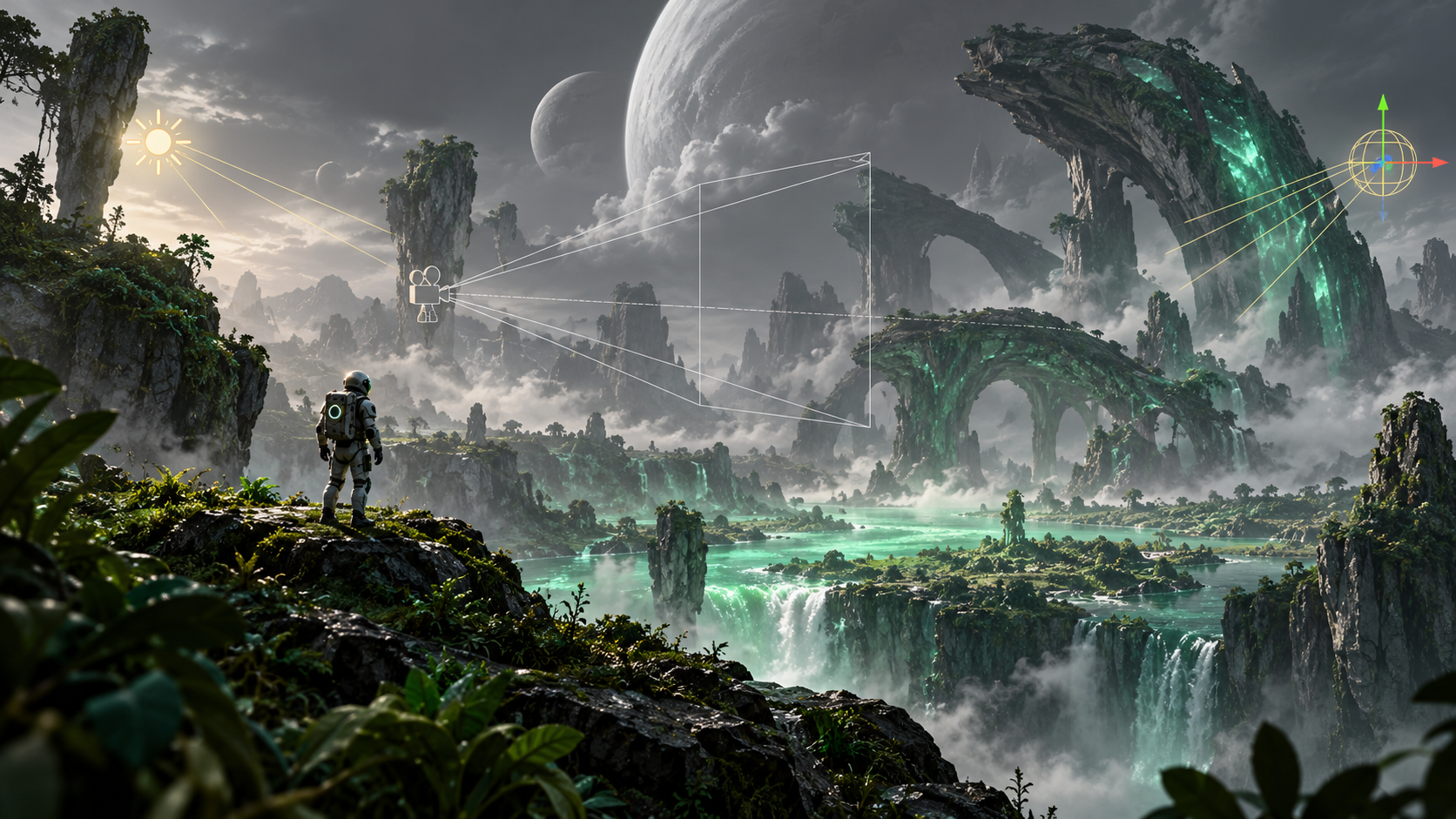Unity engine illustration